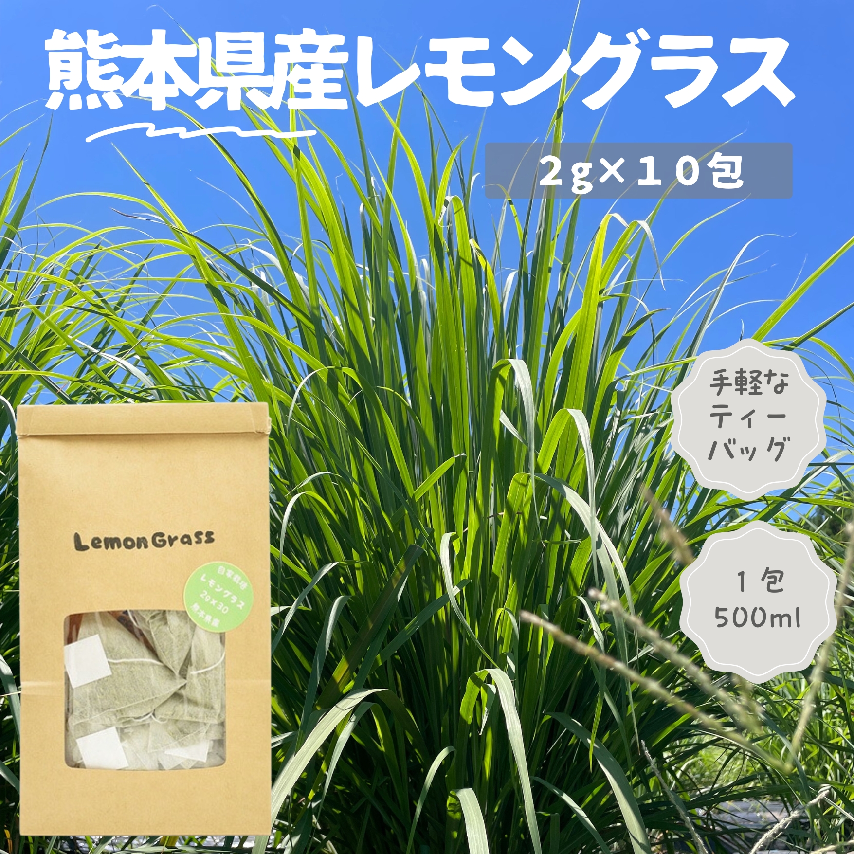 熊本県産レモングラス(2g×10包) | chamstea36